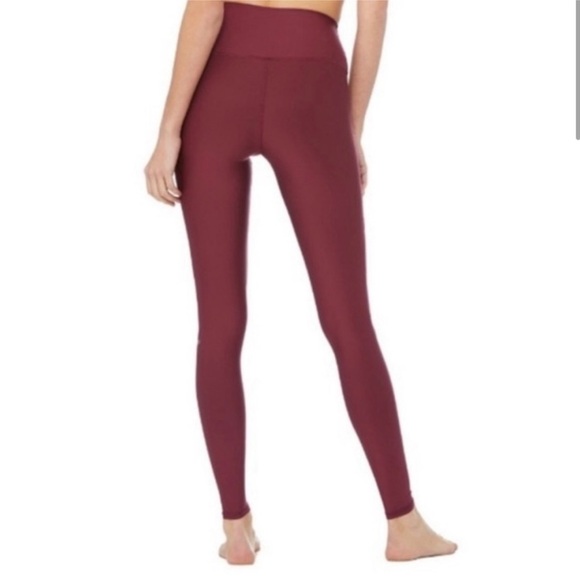 Alo Airbrush Tech Lift High Waist Leggings | Black Cherry | Small - Picture 2 of 8